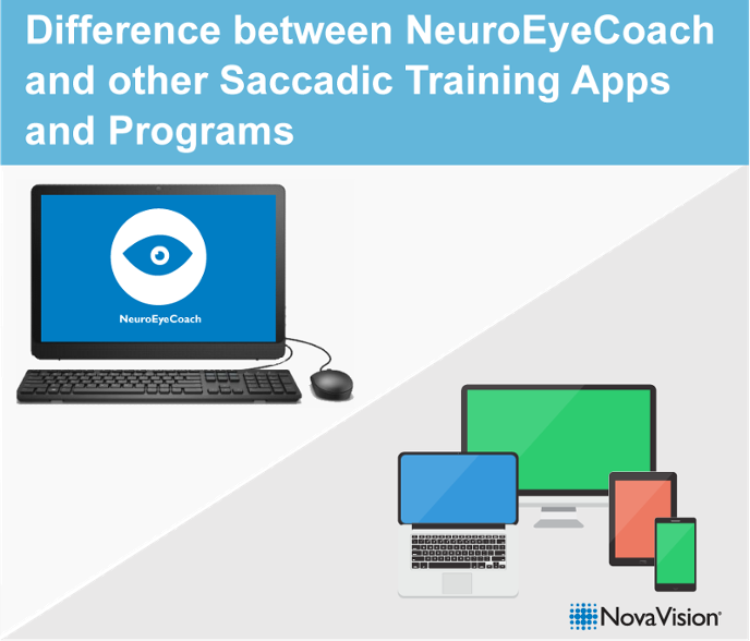 Difference Between NeuroEyeCoach And Other Saccadic Training Apps And Programs