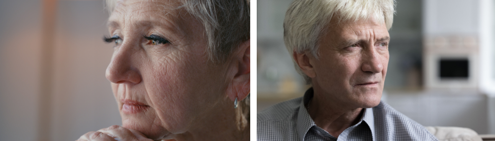 Man and woman profile